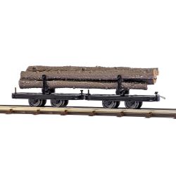 12224 Zwei Wagen mit Langholzladung