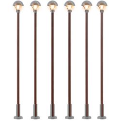 69626 Holzmastleuchte DDR-Reichsbahn, LED warmweiß