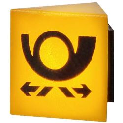 1371 H0 Reklameschild POST mit LED