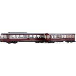 H90-Set DGBTriebwagen VT 137 und Beiwagen VB 186 Döllnitzbahn