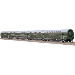 1957 5-teiliger Doppelstockgliederzug DGB 12, DR, Ep. III