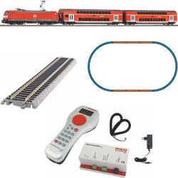59023 SmartControl light Set mit Bettungsgleis, Doppelstockpersonenzug