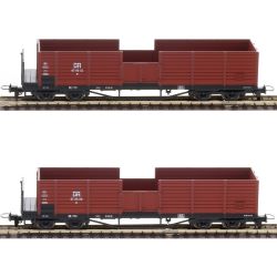 05924 Güterwagenset der DR, bestehend aus zwei offenen Güterwagen OO, Ep. III
