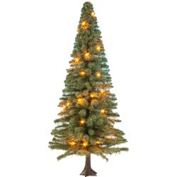 22131 Beleuchteter Weihnachtsbaum grün, 12 cm hoch