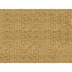56613 3D-Kartonplatte "Klinker" gelb-bunt