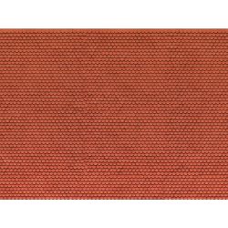 56690 3D-Kartonplatte “Biberschwanz” rot