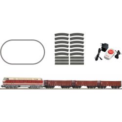 57138 Start-Set mit Bettung BR 119 + 3 Hochbordwagen, Ep. IV