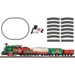 57081 Start-Set mit Bettung Weihnachtszug Dampflok mit Tender