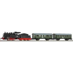 57112 Start-Set mit Bettung Personenzug Dampflok mit Tender