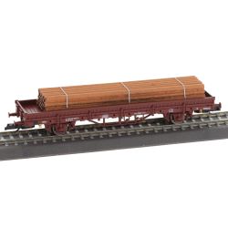14763 Niederbordwagen Ks der DR, mit Beladung, Ep. IV