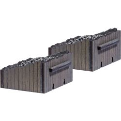 8839 Prellböcke aus Echtholz (2 Stück)