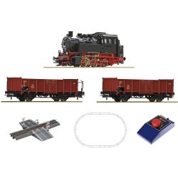 51160 Analog Start Set: Dampflokomotive BR 80 mit Güterzug, DB, Ep. III-IV