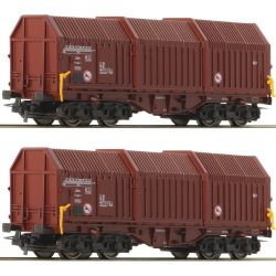 76042 2-tlg. Set: Teleskophaubenwagen, DR, Ep. IV