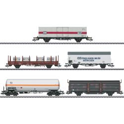 47370 Güterwagen-Set zur BR 194, 5 Wag. DB, Ep. IV (Wechselstrom)