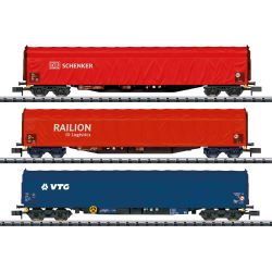 18801 Schiebeplanwagen-Set Rils
