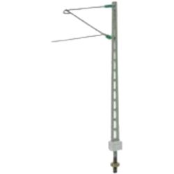 460 Gitter-Streckenmast mit Ausleger, lackiert (5 Stück)