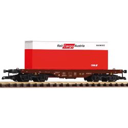 37011 Flachwagen mit 20' Container, ÖBB, Ep. V