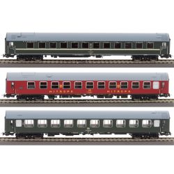 58245 3er Set Personenwagen D 244 Brest Köln, DR, Ep. IV