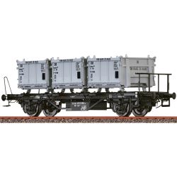 H0 Behältertragwagen Lbs577 DB, mit Eoskrt022 "Von Haus zu Haus"