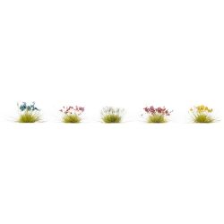 06800 Blumen in den Farben rot, blau, gelb, pink und weiß (250 Stück)