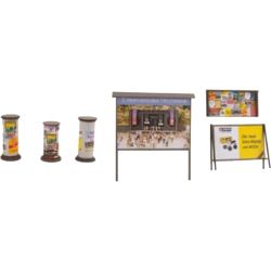 14217 Litfaßsäulen & Werbewände (jeweils 3 Stück)