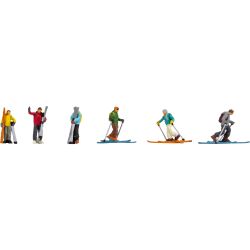 15823 Skitourengeher (6 Figuren)