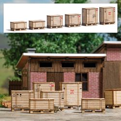 1811 Bausatz: Paletten mit Holzkisten
