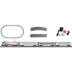 97931 Start-Set mit Bettung E-Lok Taurus mit 3 IC Wagen PKP