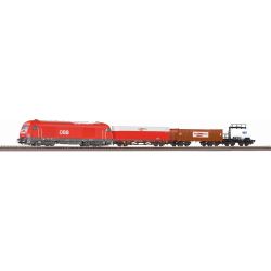 97948 Start-Set mit Bettung Herkules ÖBB mit 3 Güterwagen