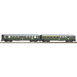 40621 2er Set Schürzeneilzugwagen 1./2. Klasse und 2. Klasse, DB, Ep. IV
