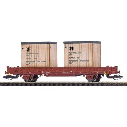 31507 Flachwagen mit Holzkisten, DR, Ep. IV