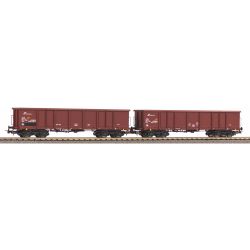 58238 2er Set Offene Güterwagen Eaos, FS, Ep. V