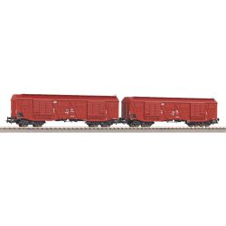 58259 2er Set Großraumgüterwagen 401Ka, PKP, Ep. V