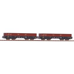 58261 2er Set Flachwagen 401Zb, PKP, Ep. V