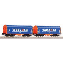 58396 2er Set Schiebeplanenwagen Wascosa, SBB, Ep. VI
