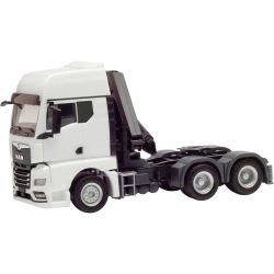313100 MAN TGX GX 6x4 Zugmaschine mit Ladekran und ausfahrbaren Stützen (weiß)