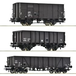 76004 3-tlg.Set: Güterwagen, SNCF, Ep. III