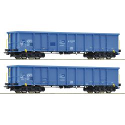76023 2-tlg.Set: Offene Güterwagen, CRONIFER, Ep. VI