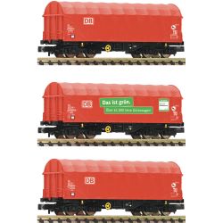 6660014 3-tlg. Set: Schiebeplanenwagen, DB AG, Ep. VI