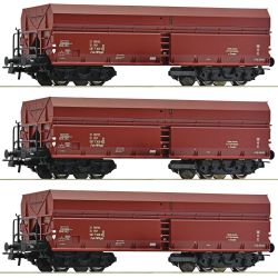 6600044 3-tlg. Set: Selbstentladewagen, PKP. Ep. IV