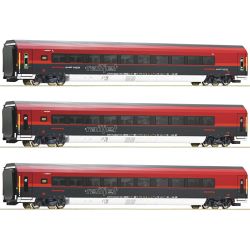 74042 3-tlg. Set: Railjet, ÖBB, Ep. IV (WECHSELSTROM/AC)