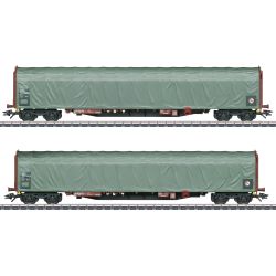 47114 Schiebeplanenwagen-Set DSB, Ep. V