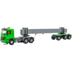 8032 MB ACTROS 3-achs Zugmaschine mit Betonteilen u. Rundumleuchten, Funktion