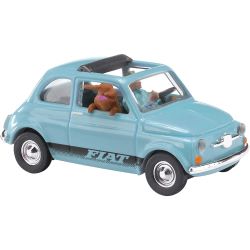 48735 Fiat 500 mit Fahrer und Hund