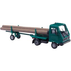 42229 Multicar M26 mit Nachläufer und Baustämmen