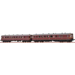 44724 Triebwagen VT60 523 mit Steuerwagen VS 233, DB, Ep.III