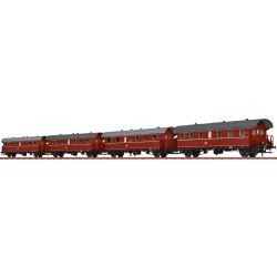 46787 4er Set Personenwagen, DB, Ep.III, mit Beleuchtung, AC