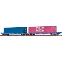 48107 Containerwagen Sffggmrrss36 40'-Containern 'ONE', VTG, Ep.VI