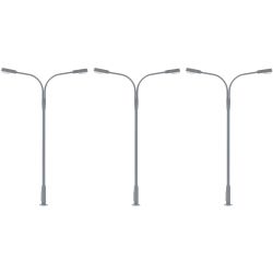 180120 LED-Kofferleuchte zweiarmig, kaltweiß (3 Stück)