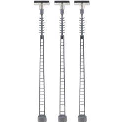 272118 LED-Gittermast-Aufsatzleuchte, warmweiß (3 Stück)
